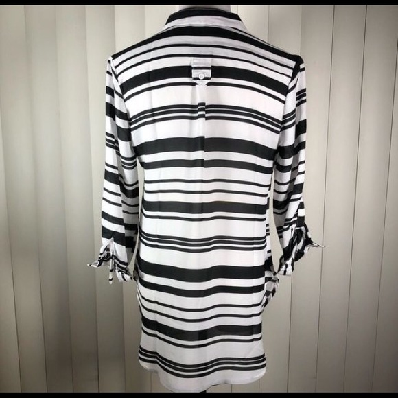 Modcloth black/ white striped blouse. - Picture 5 of 8